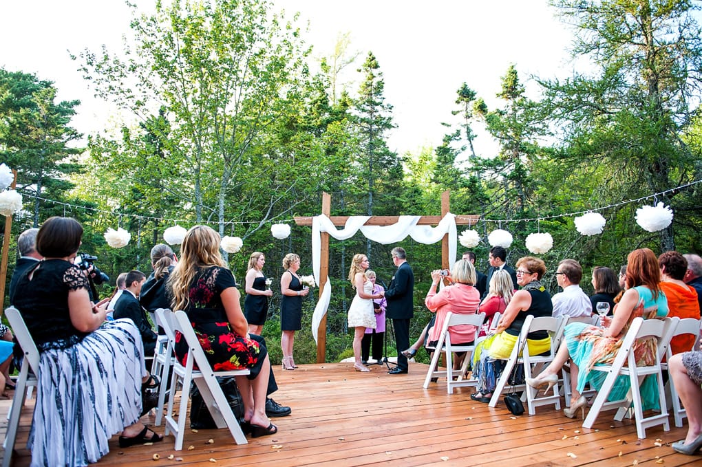 Backyard Wedding, Halifax Wedding, Evening Ceremony