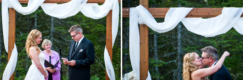 Backyard Wedding, Halifax Wedding, Evening Ceremony