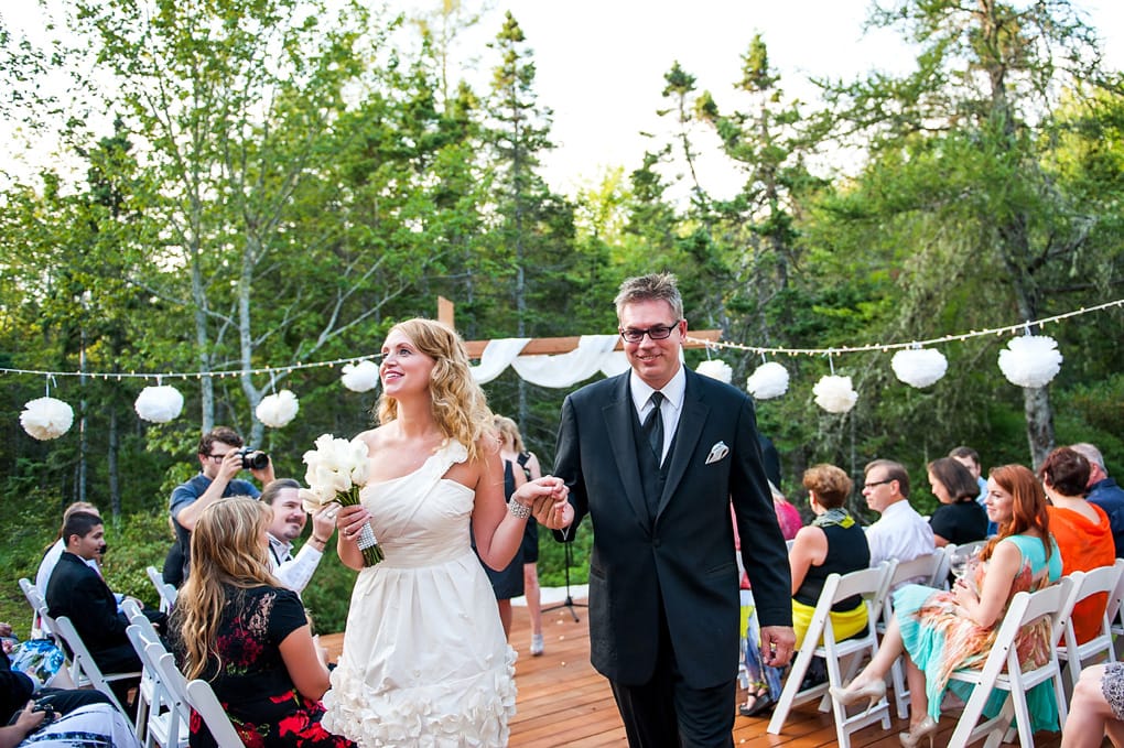 Backyard Wedding, Halifax Wedding, Evening Ceremony