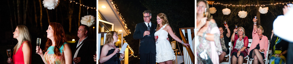 Backyard Wedding, Halifax Wedding, Evening Ceremony