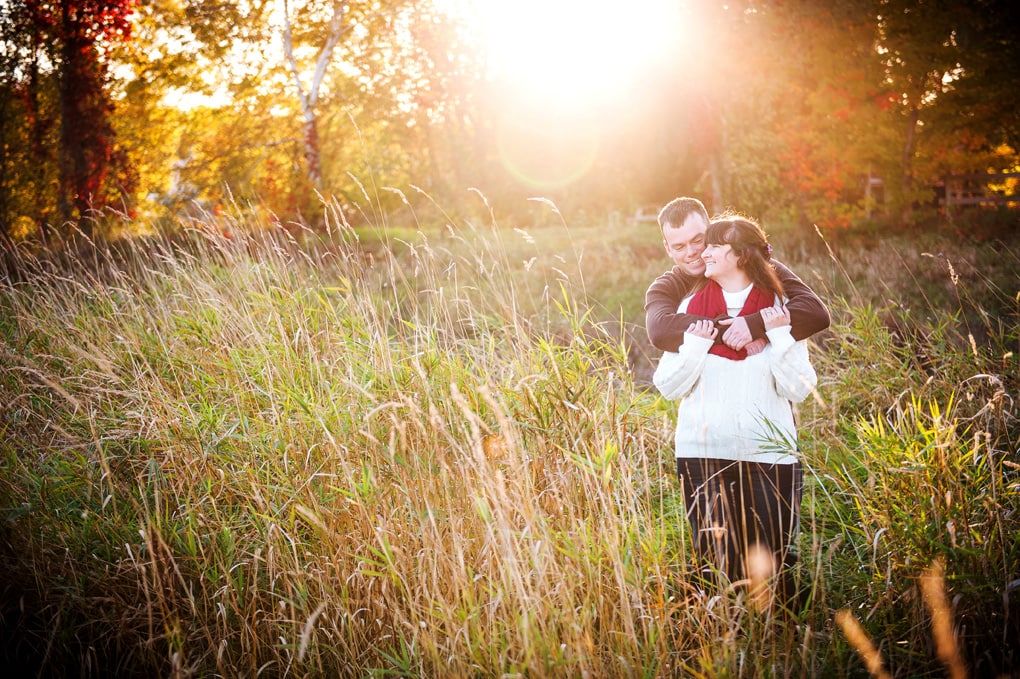 Wolfville Engagement Photography, Cornfields, Sunset